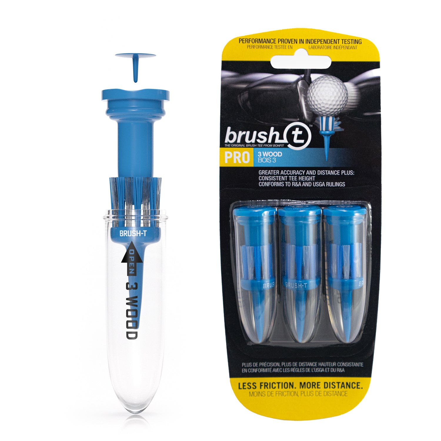 product image for 3 wood performance brush tee by the innovative golf tee company brush-t