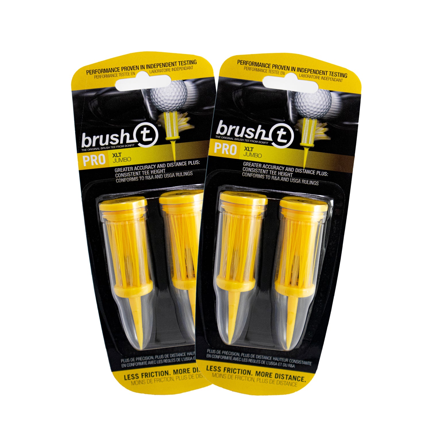 BRUSH-T XLT Bundle | Size 3 1/8&quot; | Premium Plastic Golf Tees