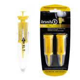 product image for yellow XLT performance brush tee by brush-t the innovative golf accessory company that makes unbreakable plastic golf tees.