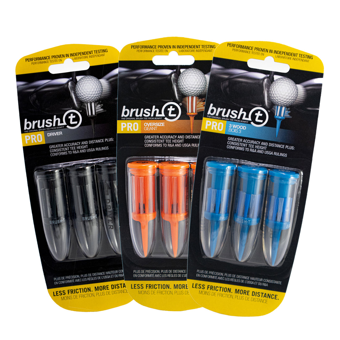 BRUSH-T Fairway Bundle | Premium Plastic Golf Tees