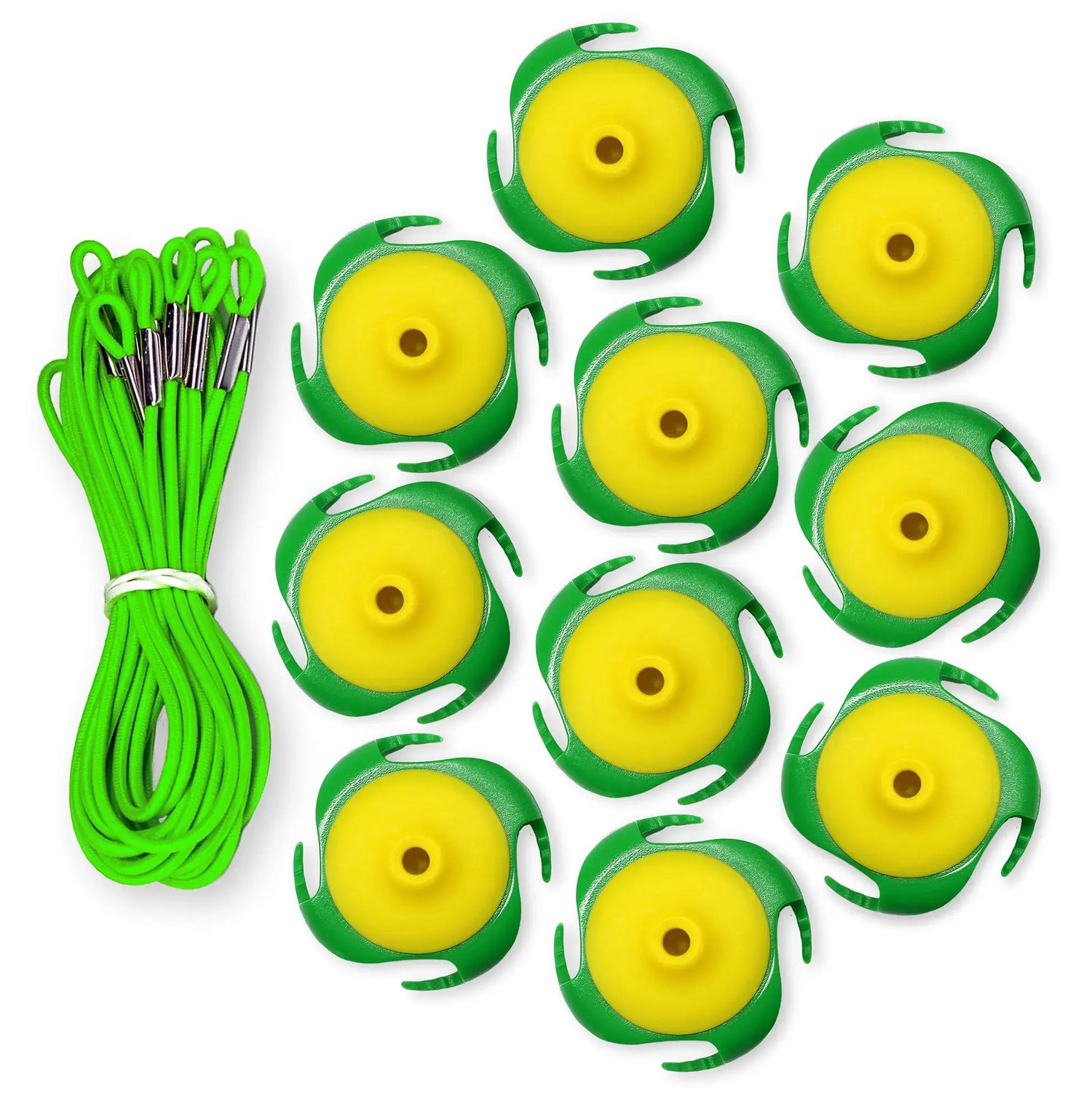 Tee Claw (10) Pack: Green-Yellow
